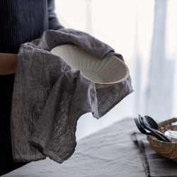キッチン雑貨 母の日 自然素材 コットンリネン 台所の拭きもの キッチンクロス 水切りマット ふきん  綿100％ 13枚目の画像