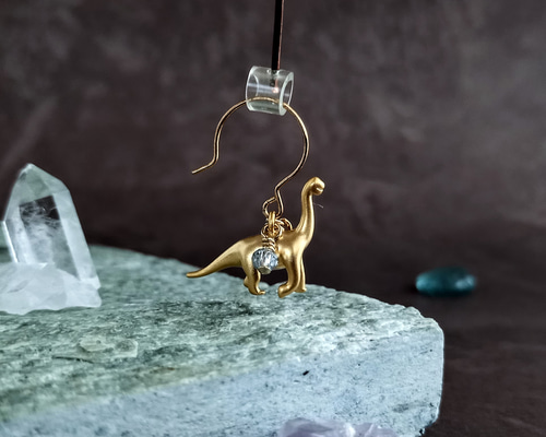 恐竜ピアス Body-Style ボディピアス 恐竜 ダイナソー トンネル 16mm 14mm