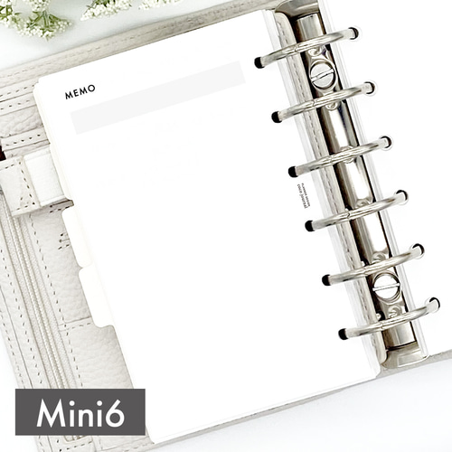 ちろる様ご確認ページ システム手帳リフィル《ミニ6サイズ》4種類から選べるメモ系リフィル