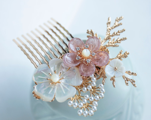 花柄エングレービング ステンレスコーム 約18cm 高級コーム　アンティーク品 花柄エングレービング ステンレスコーム 約18cm 高級コーム