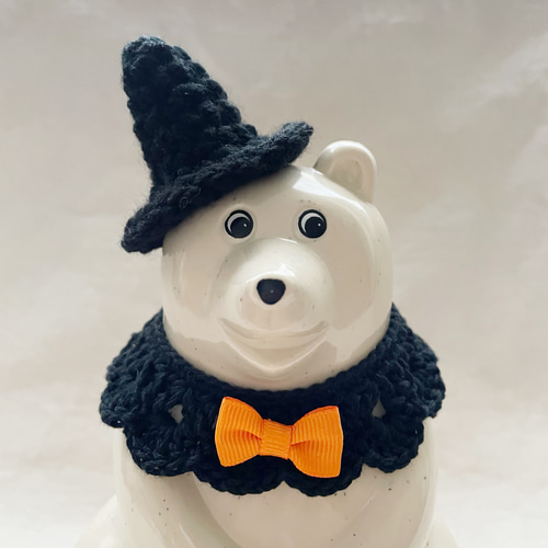 再販10以上♡【ハロウィン3点セット】しろくま貯金箱 小物セット