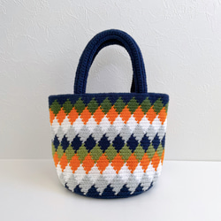 ⑨手編みバッグ 1枚目の画像