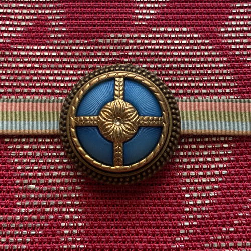 ヴィンテージ ハンガー 5本セット ドット柄 赤 青 レトロ ドイツ購入