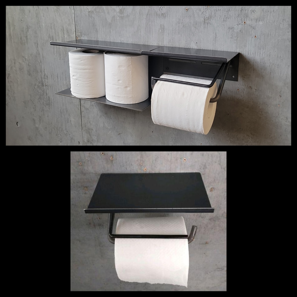 ☆穴あけ不要 取付簡単 トイレットペーパーホルダー 2連 おしゃれ