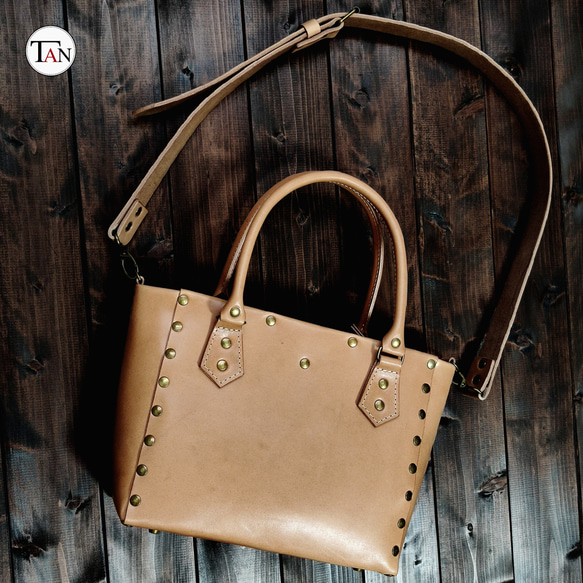 栃木レザーで作ったヌメ革のショルダーバッグ】 牛革 レザー 本革