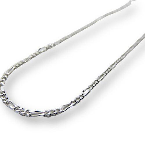 フィガロチェーン 1.3mm 45cmシルバー925 チェーン ネックレス