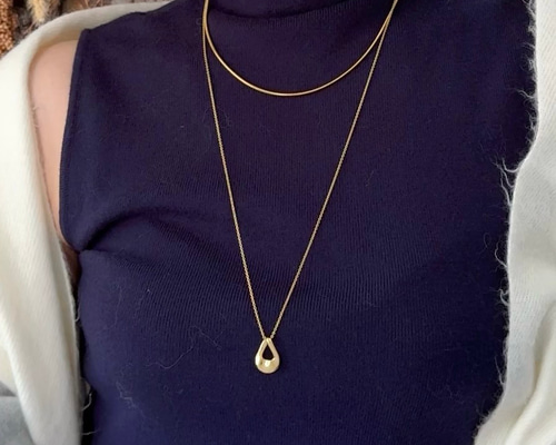 累計販売数 600点以上】長さ調節可能♡ サージカルステンレス ドロップ