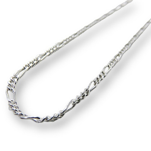 フィガロチェーン 2.4mm 70cmシルバー925 チェーン ネックレス