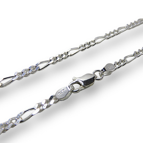 フィガロチェーン 2.8mm 55cmシルバー925 チェーン ネックレス
