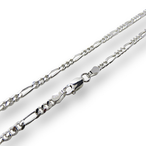 フィガロチェーン 3.4mm 80cmシルバー925 チェーン ネックレス