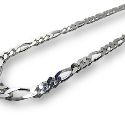 フィガロチェーン 5.1mm 55cmシルバー925 チェーン ネックレス