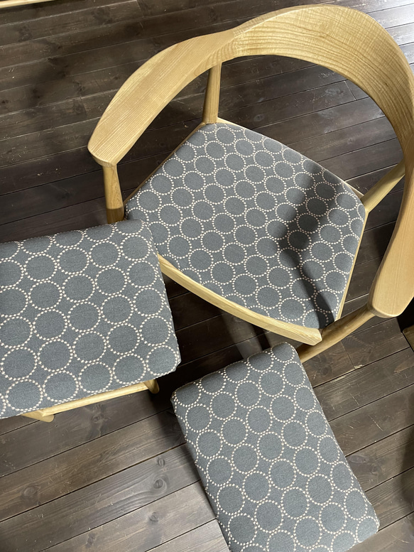 hiroさん専用 ミナペルホネン ハンドメイド ウェグナー リプロ チェア 生地 マルニ木工×ミナ ペルホネン パッチワークを施したアームチェア