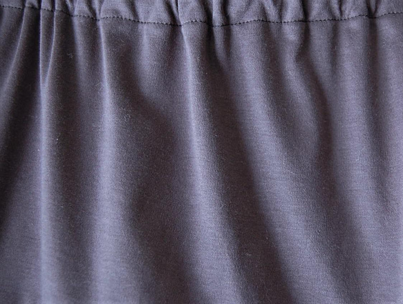 大島紬　華紋柄のボタン開きスカート　着物リメイク 12枚目の画像