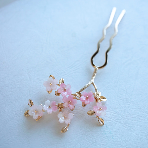 桜の色かんざし