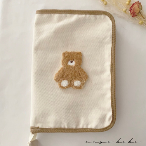 名入れ可能〗もこくま母子手帳ケース‪ 母子手帳ケース ange bebe‬