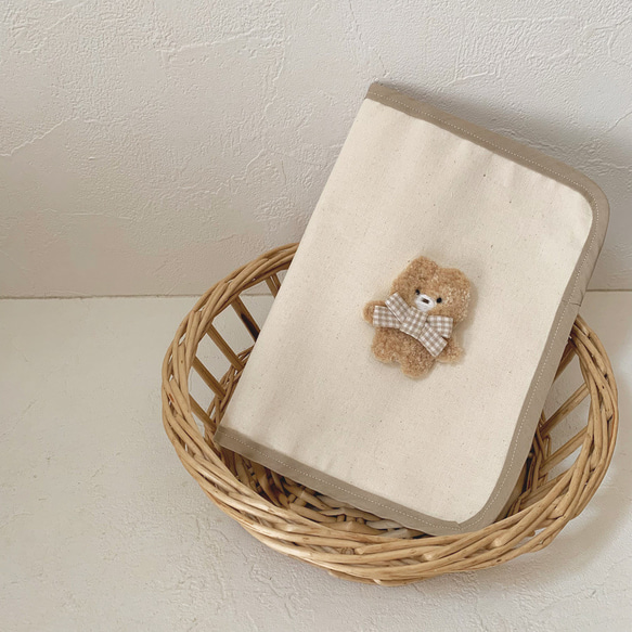 【新品】完売クマ柄♡ママバッグ&母子手帳セット 夏SALE ハンドメイド☆くまさん柄 母子手帳ケース マルチケース