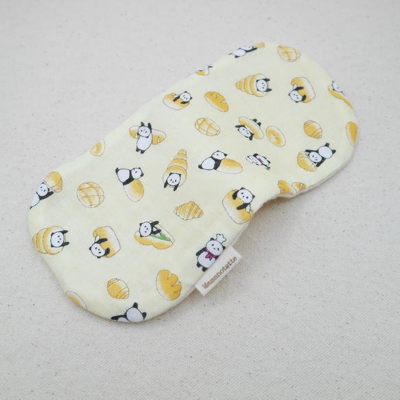 ふわもこハンカチ｜パンダのパン屋さん-Panda’s Bakery-｜S・10×20cm｜8重ガーゼハンカチ｜プチギフト 5枚目の画像