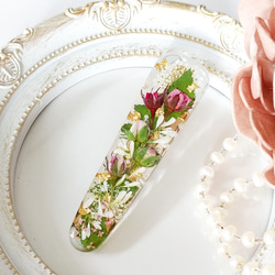 ミニバラ蕾ヘアクリップ ヘアアクセサリー 薔薇 ヘアクリップ