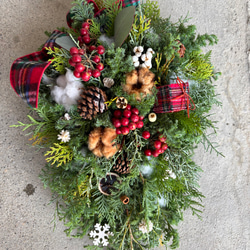 クリスマススワッグ2025 クリスマスカラー 11月後半からの発送 リース