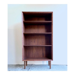 本棚　ブックシェルフ　ウォールナット　シンプルなデザイン　W70cm  4段 1枚目の画像