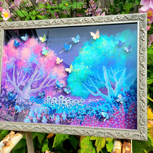 原画】星花の園 タペストリー・壁掛け てじまともこ 通販 12801038