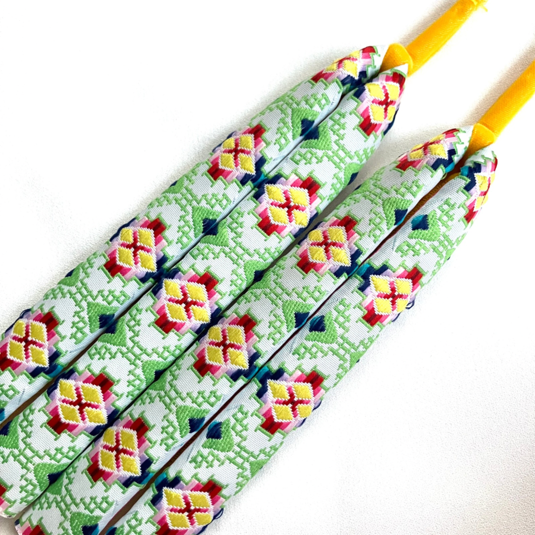 足が痛くなりにくい鼻緒☆タイル柄