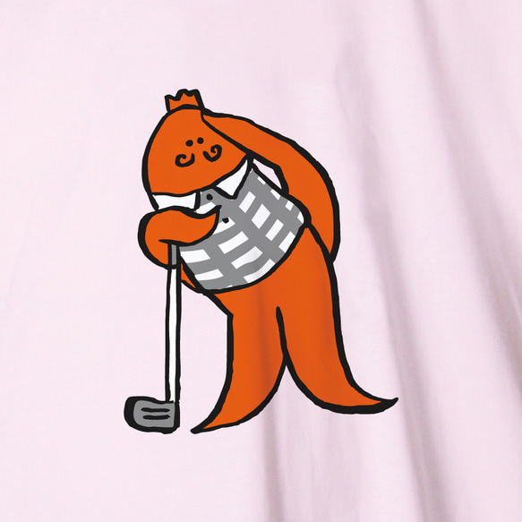 「ゴルフ」偉そうなタコさんウインナーTシャツ 1枚目の画像