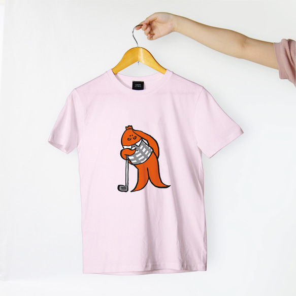 「ゴルフ」偉そうなタコさんウインナーTシャツ 2枚目の画像