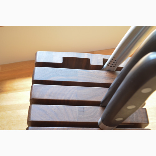 受注生産 職人手作り ナイフホルダー 包丁スタンド インテリア 天然木