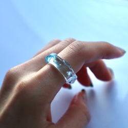 Sea ring　ガラス 指輪 2枚目の画像