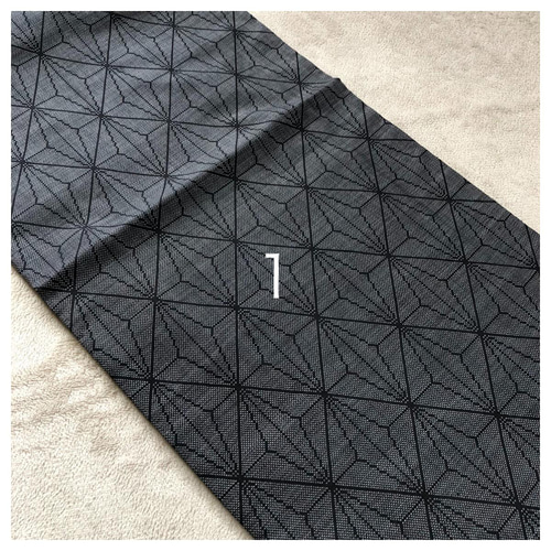 アンティーク大島紬のノーカラーコート パッチワーク リバーシブル 青