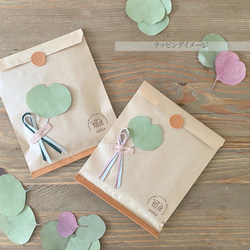 ″本革　スエード　クリアー　ポーチ″ オレンジ　Sサイズ　ピッグスエード　シンプル　小物入れ　秋　冬　クリスマス 17枚目の画像