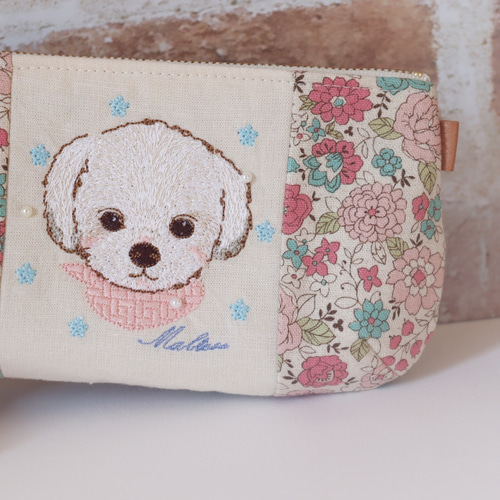PRADA 犬刺繍ポーチ ドッグ刺繍 ポーチ｜KANKAN ONLINE SHOP【公式】