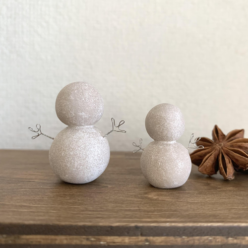 ワイヤークラフト 木の枝 ✳︎ホワイトver✳︎ & 雪だるま ワイヤークラフト 木の枝 ✳︎ホワイトver✳︎ & 雪だるま