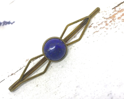 893. 天然石 ラピスラズリ ヘアピン ヘアピン puna 通販 12808702