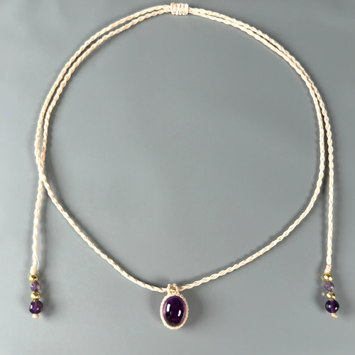アメジスト マクラメネックレス ソウルフレンズ SF03 ネックレス