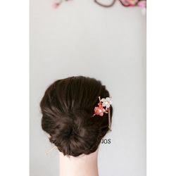 枝に咲く花のかんざし　和装ヘアアクセサリー　髪飾り　簪 11枚目の画像