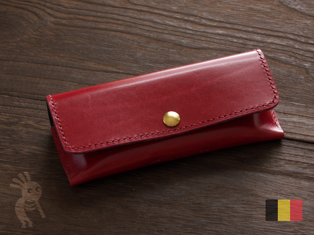 【高級仕様】ルガトショルダーメガネケース　アザレアピンク