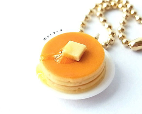 ホットケーキのキーホルダー 喫茶店 昭和レトロ プチギフト 純喫茶