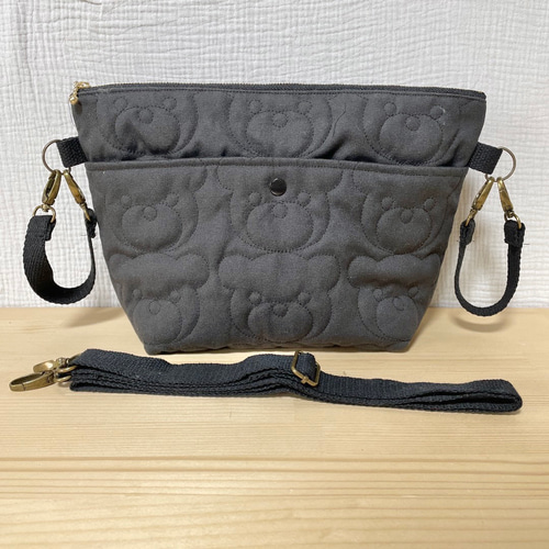 抱っこ紐ポーチ（全面くまキルト×選べる仕様） スリング・抱っこひも