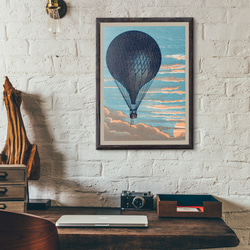 コスモスと気球アクリル原画