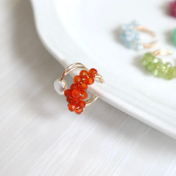 《夏の福袋》｛イヤーカフ｝２個セット 選べるカラー 14kgf/petit berries ear cuff(片耳） 8枚目の画像