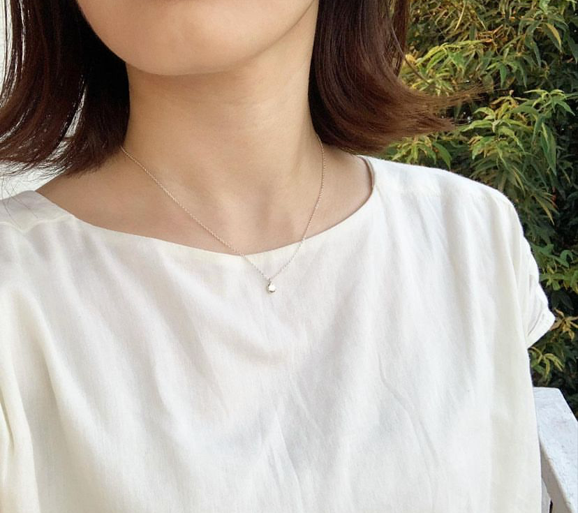 雫一粒ネックレス(受注制作)