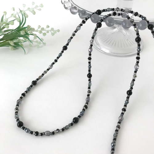 希少★1点物ジャンポールゴルチエ★チェコガラスロングダブルクロスビーズネックレス 希少☆1点物ジャンポールゴルチエ☆チェコガラスロングダブルクロス