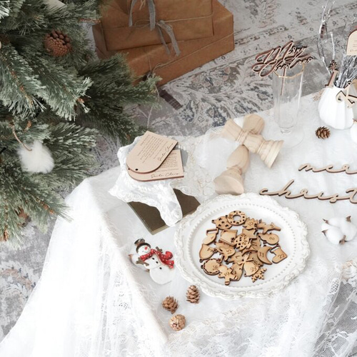 特集掲載 ⬛︎ 木製 アドベントカレンダー タグ 【アソート】christmas