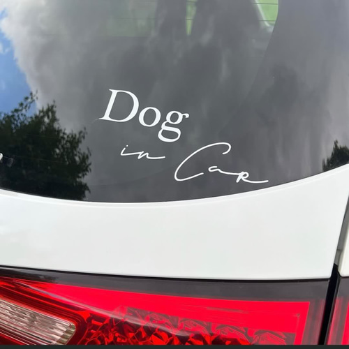 RECおまけつき】ドッグインカー dog in car LECシール 車ステッカー 