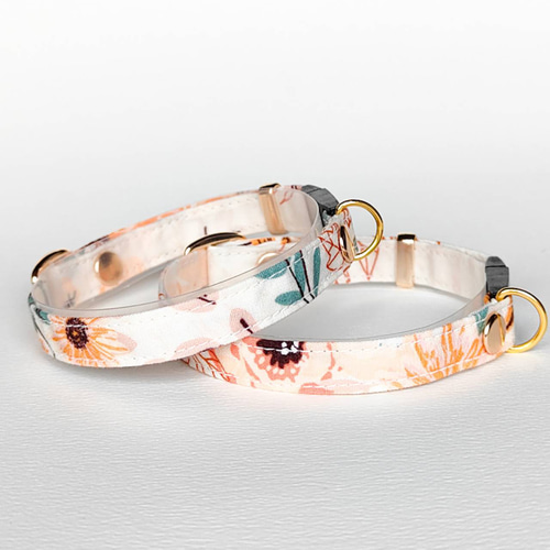 黄色フラワー(①)わんちゃん猫ちゃん用襟付き首輪 黄色フラワー(①)わんちゃん猫ちゃん用襟付き首輪