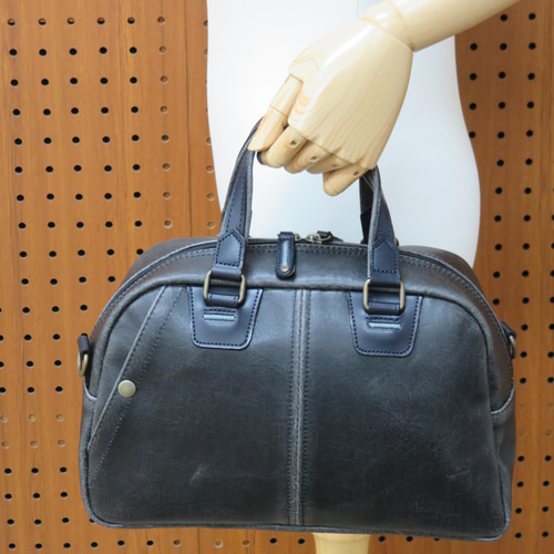 木和田 白化合皮 No.1596「レトロ デイリーユースミニボストン」 日本