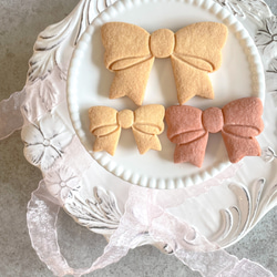 [蝴蝶結]&lt;L尺寸&gt;餅乾模具/可愛/禮物/禮物/手工製作/時尚/生日/週年紀念/慶祝/女孩/母親節 第1張的照片