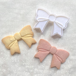 [蝴蝶結]&lt;L尺寸&gt;餅乾模具/可愛/禮物/禮物/手工製作/時尚/生日/週年紀念/慶祝/女孩/母親節 第5張的照片